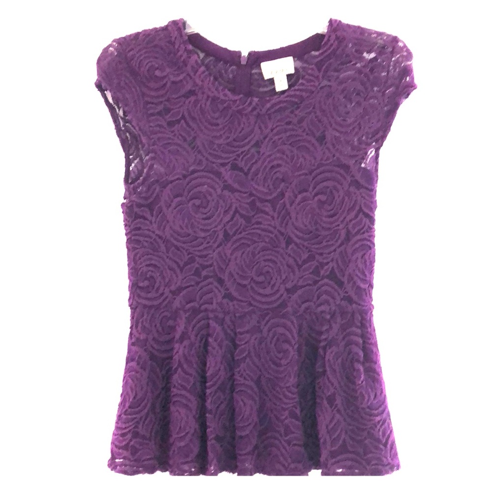 Purple lace blouse